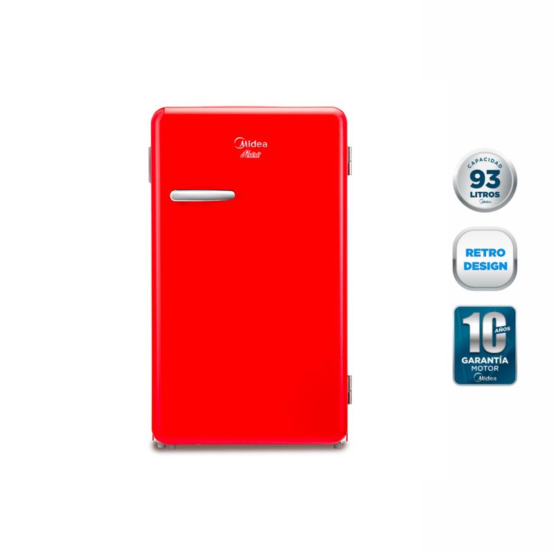 Refrigerador Minibar Frio Directo Rojo 93 lts