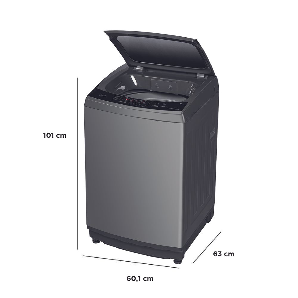 Lavadora Carga Superior Automática Gris 19KG