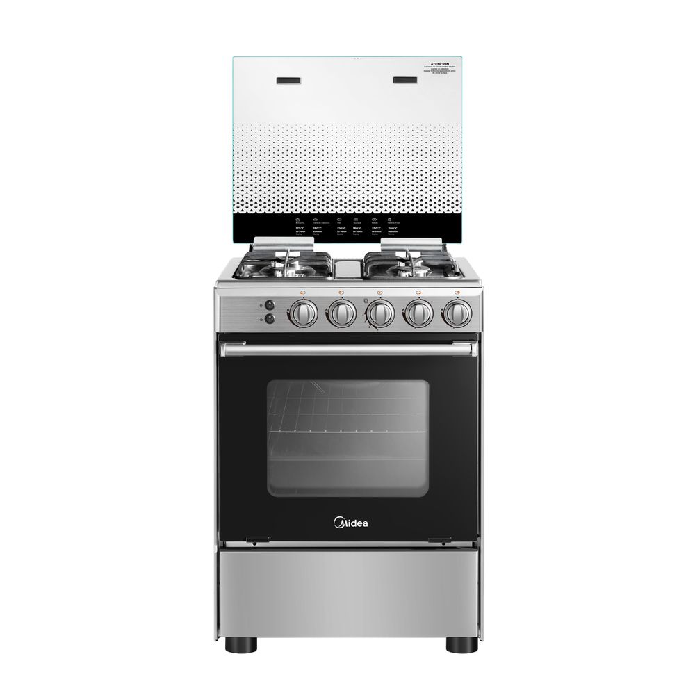 Cocina a Gas 4 Quemadores Silver  MCG-4QSG24NS