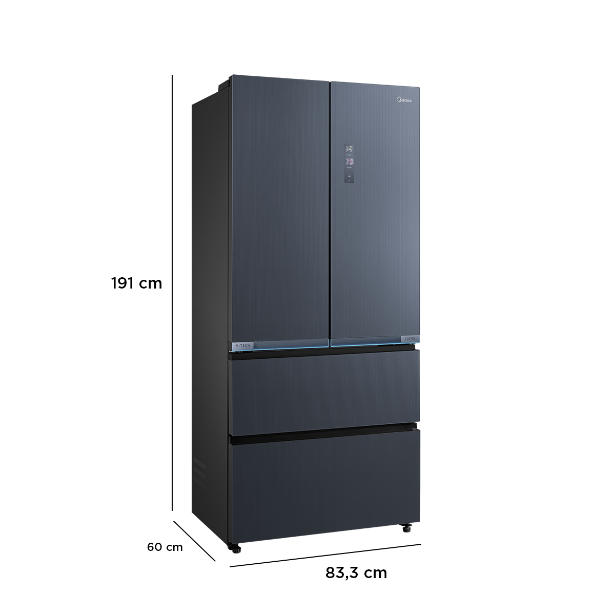 Refrigerador 526 litros No Frost French Door Perfect Fit WiFi | Midea