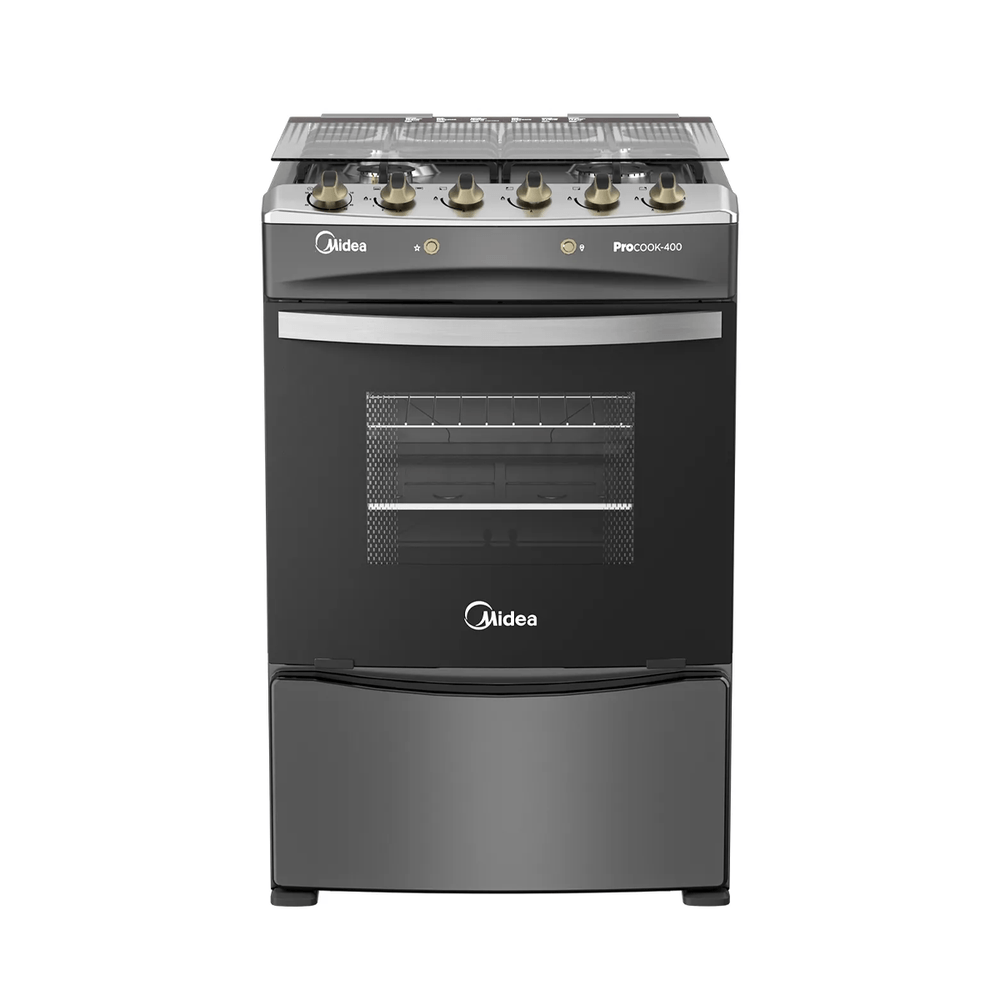 Cocina a Gas 4 Quemadores Carbon Grey MCG-4QPI24NSCG