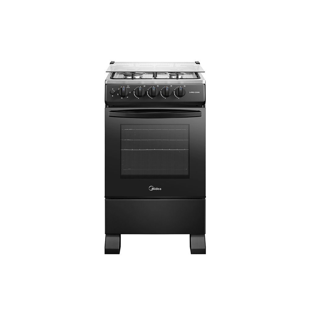 Cocina a Gas 4 Quemadores 20inch Negro