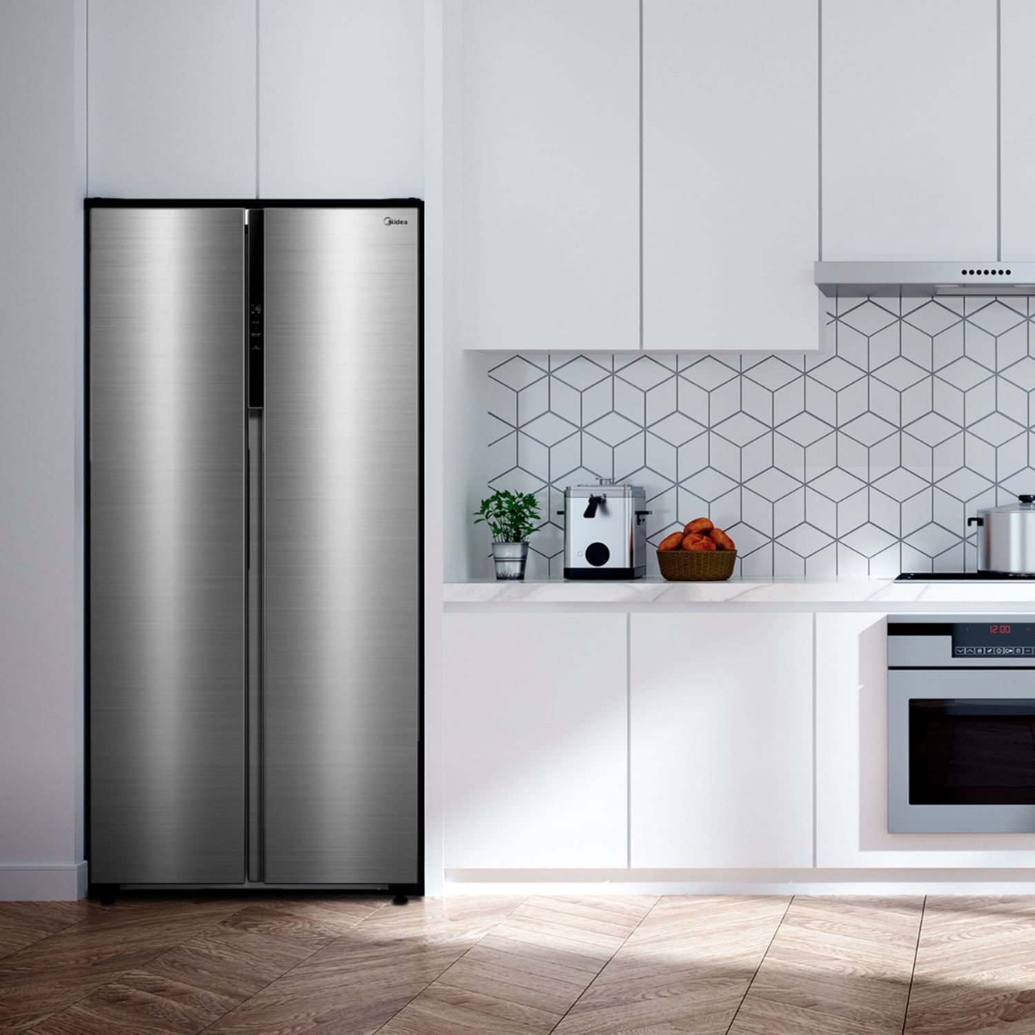 Refrigerador 460 litros No Frost Side by Side | Midea
